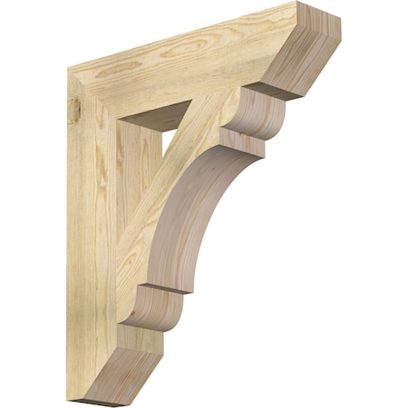 Ekena Millwork Olympic Slat Rough Sawn Bracket, Douglas Fir, 6"W x 26"D x 30"H BKT06X26X30OLY06RDF